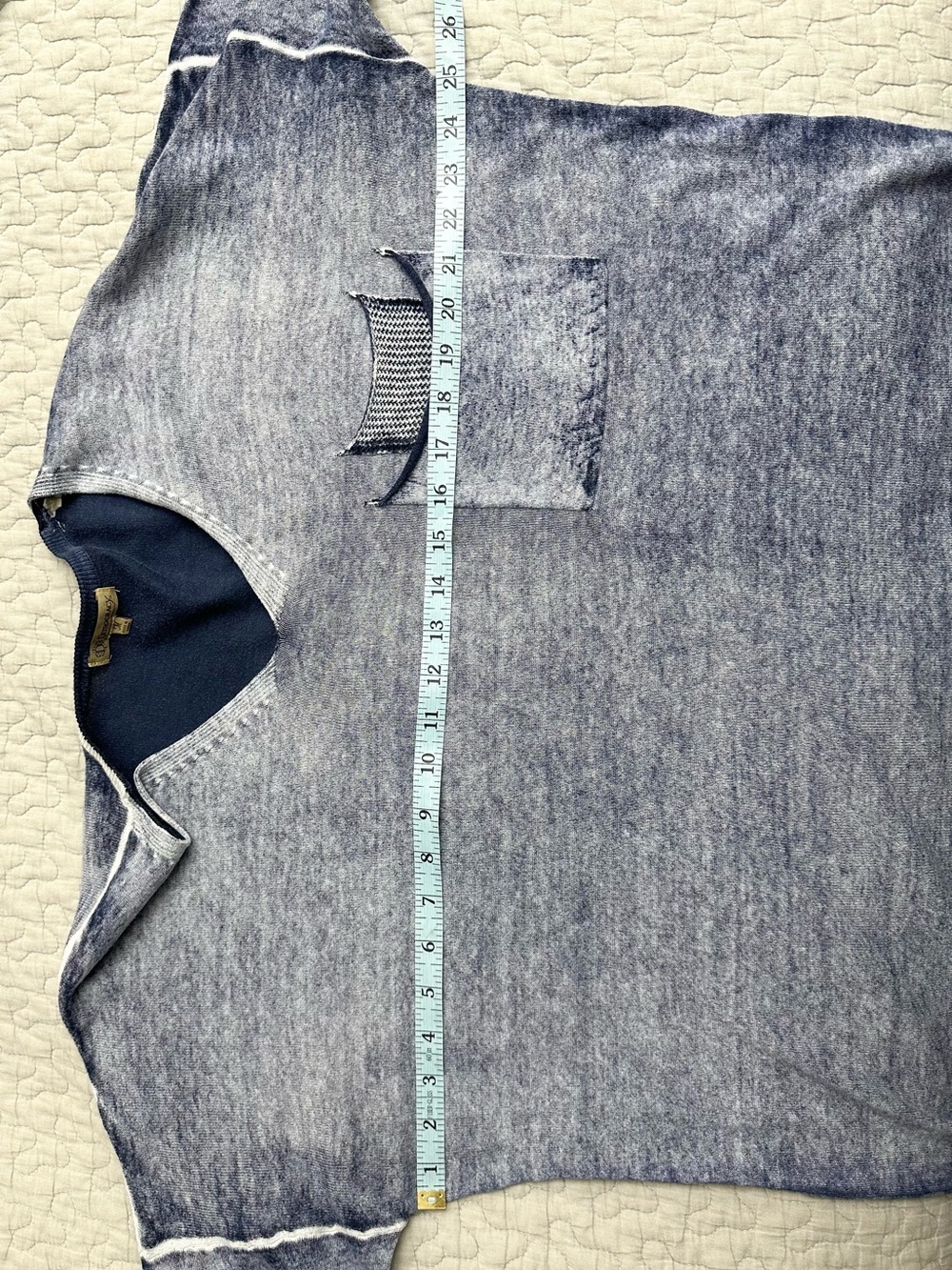 Democracy Fine cotton knit sweater - Picture 4 of 5